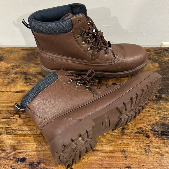 Mens Brown Nautica Boots Sz 12 - Picture 2 of 6